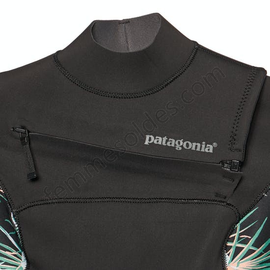 Combinaison de Surf Femme Patagonia R1 Lite Yulex 2mm Chest Zip Long Sleeve Shorty - Femme Soldes FEM139 - -4