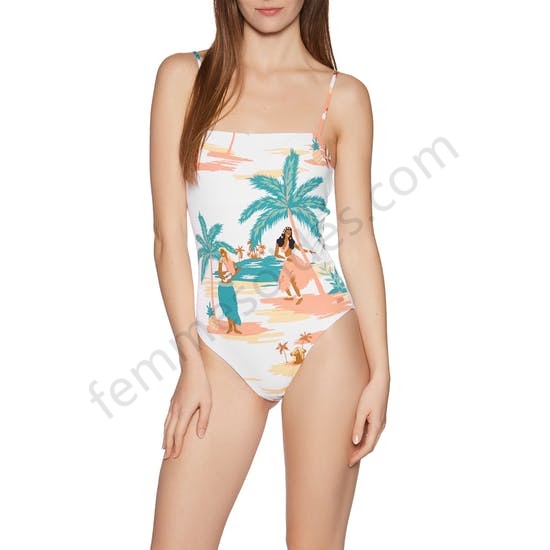 Maillot de Bain Femme Roxy Printed Beach Classic One Piece - Femme Soldes FEM1333 - -0