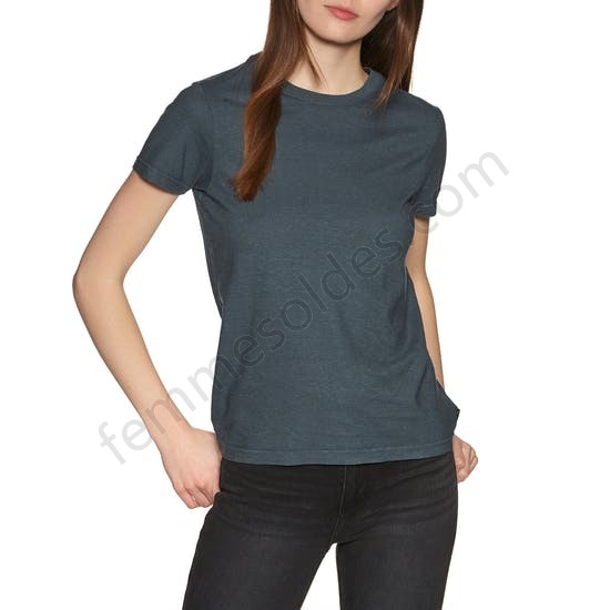 T-Shirt à Manche Courte Femme Afends Hemp Basics - Femme Soldes FEM2842 - -0