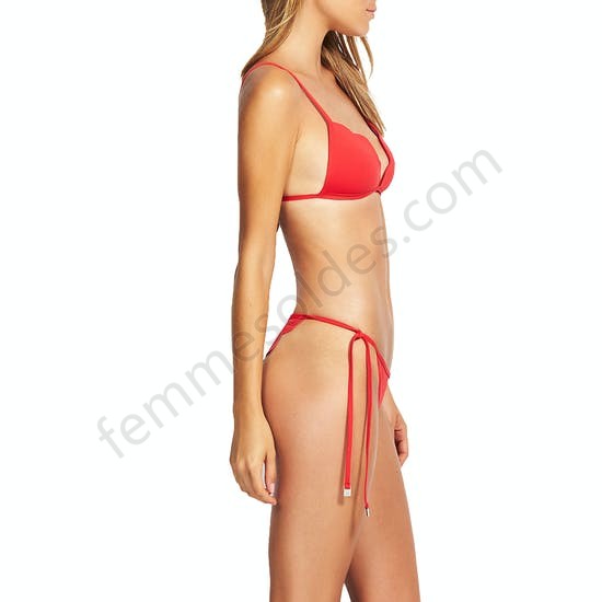 Bas de maillot de bain Femme Seafolly Petal Edge Brazilian Tie Side - Femme Soldes FEM2669 - -2