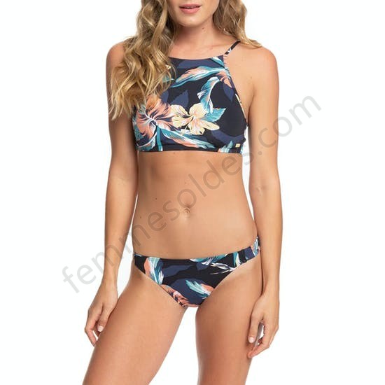 Bikini Femme Roxy Printed Beach Classic Crop - Femme Soldes FEM1659 - -1