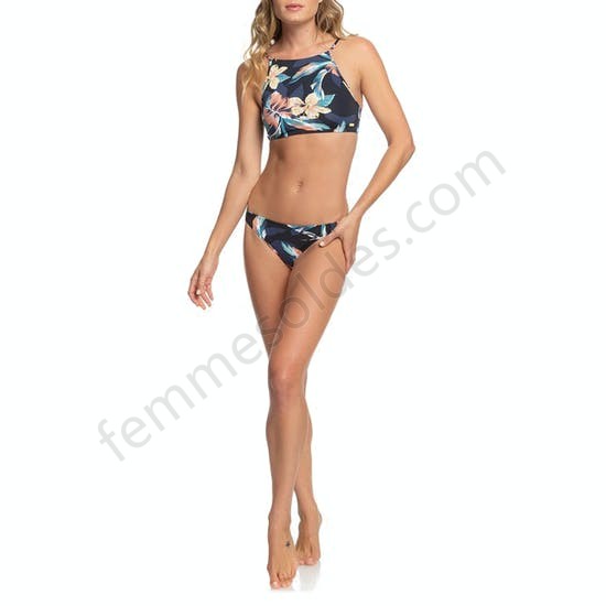 Bikini Femme Roxy Printed Beach Classic Crop - Femme Soldes FEM1659 - -4