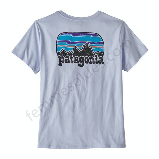 T-Shirt à Manche Courte Femme Patagonia Fitz Roy Far Out Organic Crew Pocket - Femme Soldes FEM2838 - -2