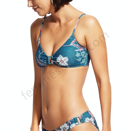 Haut de maillot de bain Seafolly Ring Front Bralette - Femme Soldes FEM1902 - -0