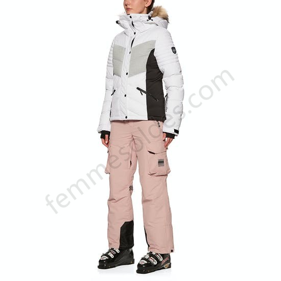 Blouson pour Snowboard Femme Superdry Snow Luxe Puffer - Femme Soldes FEM47 - -3