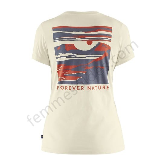 T-Shirt à Manche Courte Femme Fjallraven Torneträsk - Femme Soldes FEM2836 - -0
