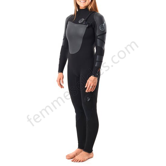 Combinaison de Surf Femme Rip Curl 4/3mm Flashbomb Heat Seeker Zipperless - Femme Soldes FEM5 - -1