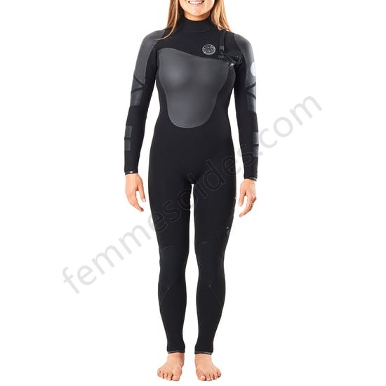 Combinaison de Surf Femme Rip Curl 4/3mm Flashbomb Heat Seeker Zipperless - Femme Soldes FEM5 - -0