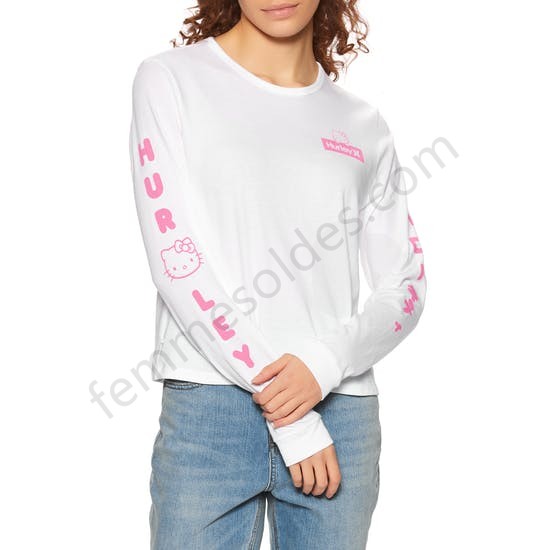 T-Shirt à Manche Longue Femme Hurley Hello Kitty - Femme Soldes FEM2947 - -0