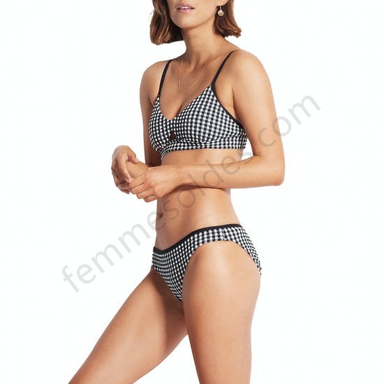 Bas de maillot de bain Seafolly Check In Hipster - Femme Soldes FEM2646 - -2