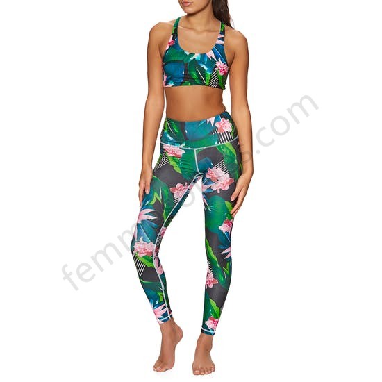 Sports Bra Planet Warrior Tropical Recycled Plastic Yoga - Femme Soldes FEM2597 - -2
