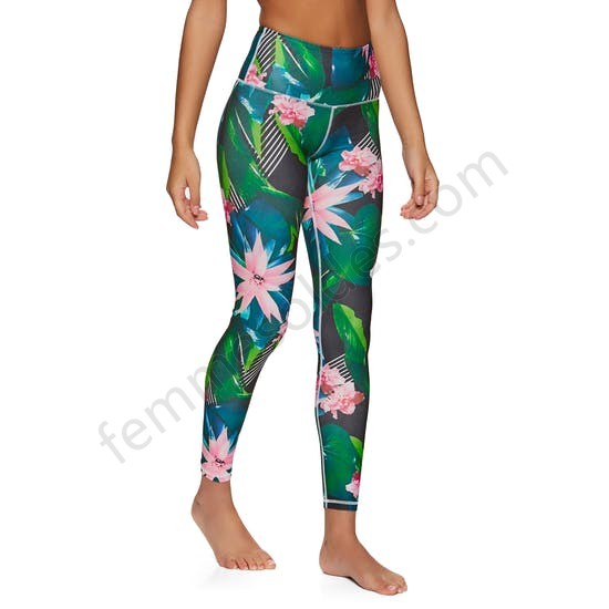 Active Leggings Femme Planet Warrior Tropical Recycled Plastic Yoga - Femme Soldes FEM1163 - -0