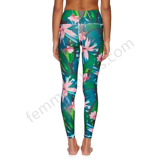 Active Leggings Femme Planet Warrior Tropical Recycled Plastic Yoga - Femme Soldes FEM1163 - -1