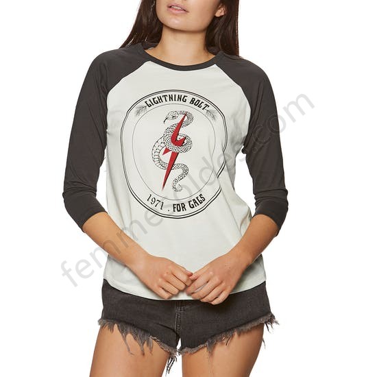 T-Shirt à Manche Longue Femme Lightning Bolt Patty - Femme Soldes FEM2893 - -0