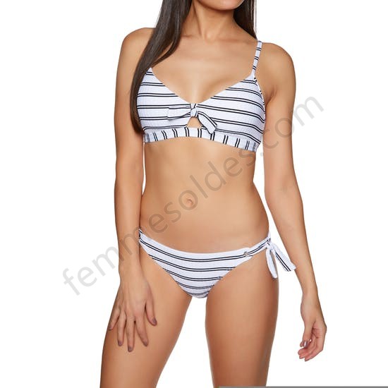 Bas de maillot de bain Seafolly Inka Stripe Hipster Tie Side - Femme Soldes FEM2300 - -3