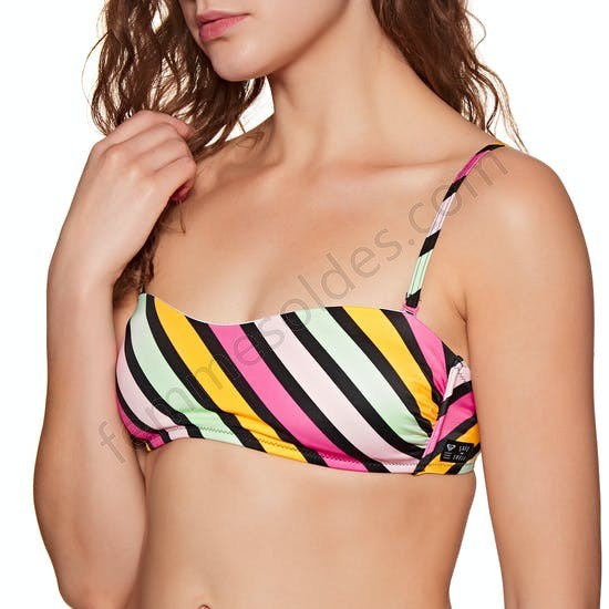 Haut de maillot de bain Roxy Pop Surf Bandeau - Femme Soldes FEM2907 - -3
