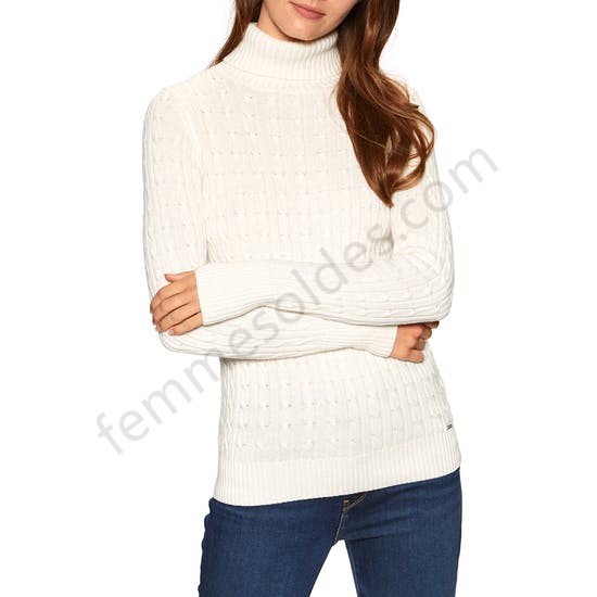Sweat Femme Superdry Croyde Cable Roll Neck - Femme Soldes FEM2187 - Sweat Femme Superdry Croyde Cable Roll Neck - Femme Soldes FEM2187