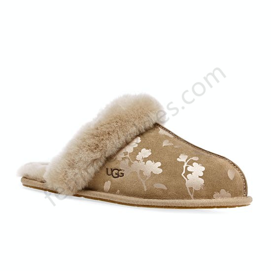 Chaussons Femme UGG Scuffette II Floral Foil - Femme Soldes FEM1001 - Chaussons Femme UGG Scuffette II Floral Foil - Femme Soldes FEM1001