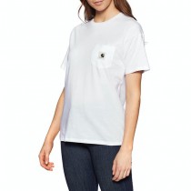 T-Shirt à Manche Courte Femme Carhartt W' S/s Pocket T-shirt - Femme Soldes FEM3593