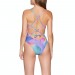 Maillot de Bain Nike Swim Spectrum Lace Up Tie Back One Piece - Femme Soldes FEM2738 - 1