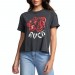 T-Shirt à Manche Courte Femme RVCA Dynasty - Femme Soldes FEM3706
