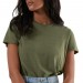 T-Shirt à Manche Courte Femme Afends Hemp Basics - Femme Soldes FEM2832 - 1