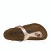 Sandales Birkenstock Gizeh Natural Leather Soft Footbed - Femme Soldes FEM1077 - 3